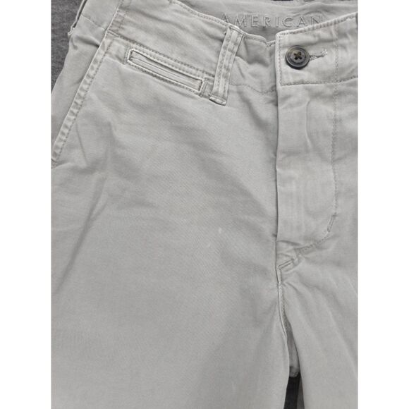 Men's American Eagle Classic 10" Gray Chino Shorts 26" Waist Next Level Flex - Picture 7 of 7
